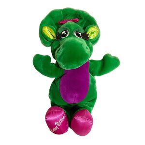Baby Bop Puppet Vintage Barney the Dinosaur Stuffed Animal Plush Toy 15 Inch